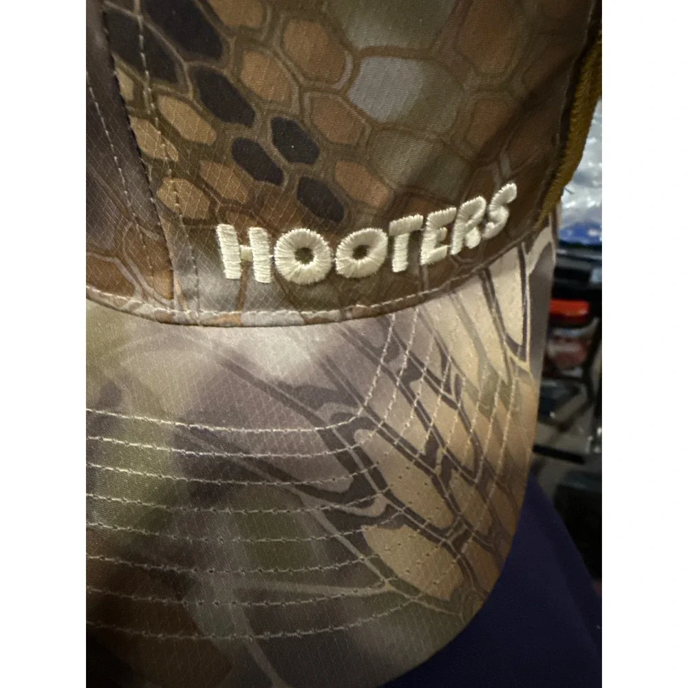 Richardson 112P Hooters Clearwater Camo Trucker Hat Kryptek Highlander Snapback
